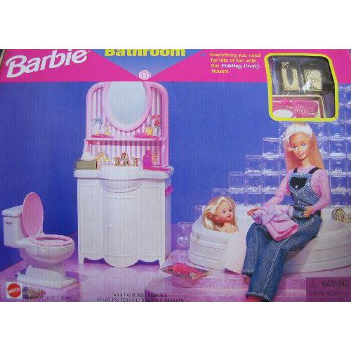 Barbie(バービー) Folding Pretty House BATHROOM Playset (1997 Arcotoys， Mattel)