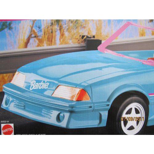Barbie(バービー) MUSTANG Convertible Vehicle TEAL Color Car (1998 Arcotoys， Mattel) |  | 01