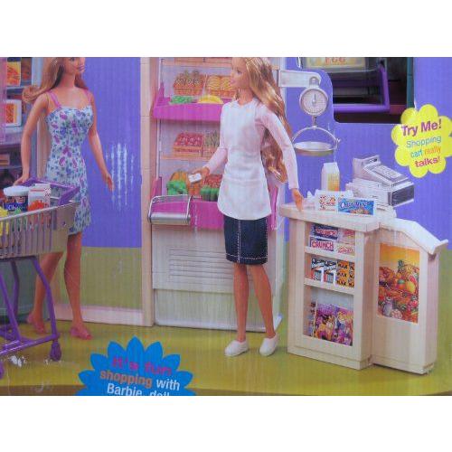 Barbie(バービー) Talk & Shop Supermarket Playset w ”Talking” Shopping Cart (2000)｜worldselect｜03