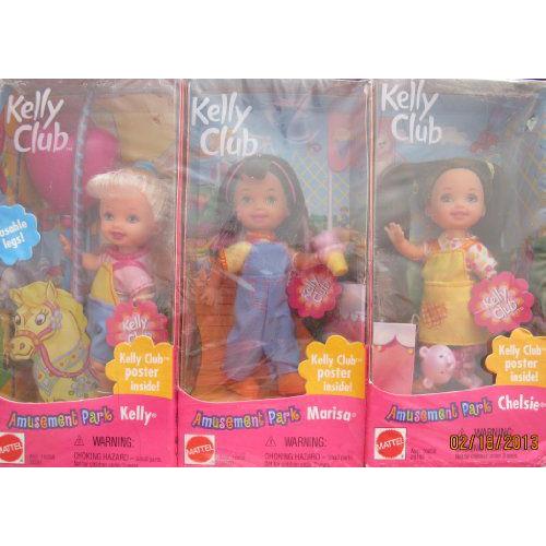 Barbie(バービー) KELLY Club AMUSEMENT PARK SET of 3 KELLY 人形S w MARISA 人形， CHELSIE 人形 & KEL | 