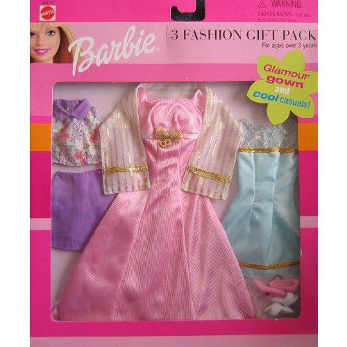 Barbie(バービー) 3 ファッション ギフトパック - Glamour Gown & Cool カジュアルs! (2000) | 