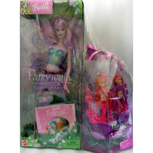 Barbie(バービー) Fairytopia Sparkle Fairy 人形 (Purple) / BONUS Fairytopia Petal Pixies Mermaids G | 