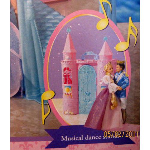 Barbie(バービー) Fantasy Tales ENCHANTED CASTLE Playset PALACE / MUSICAL Dance St＆， CANOPY Bed & |  | 01