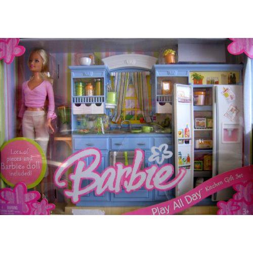 店 Barbie バービー Play All Day Kitchen ギフトセット バービー人形