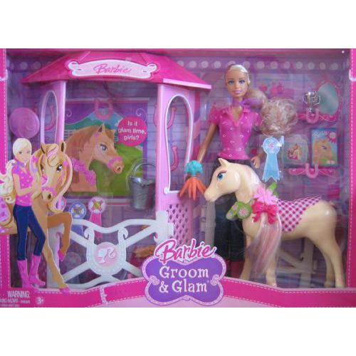 Barbie(バービー) Groom & Glam 人形 & Stable Playset (2008) | 