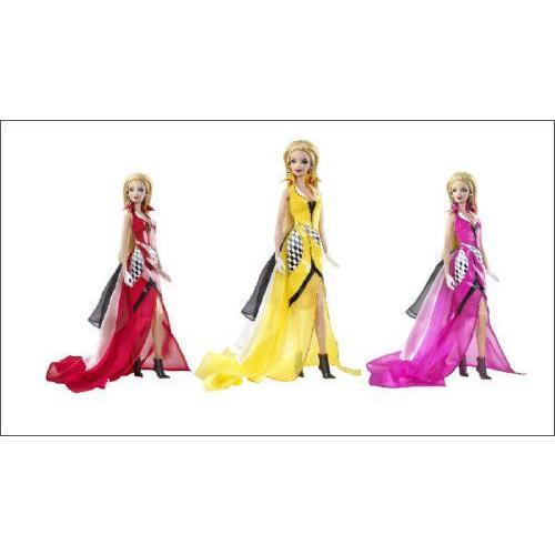 2009 Set of 3 Corvette Treasure Hunt バービー人形 Pink Yellow Red | 