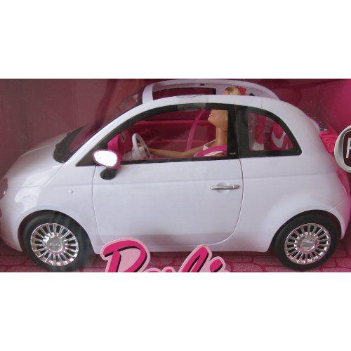 バービー人形 & FIAT 500C Convertible VEHICLE Playset / White FIAT CAR & バービー人形 (2009 Mattel |  | 01