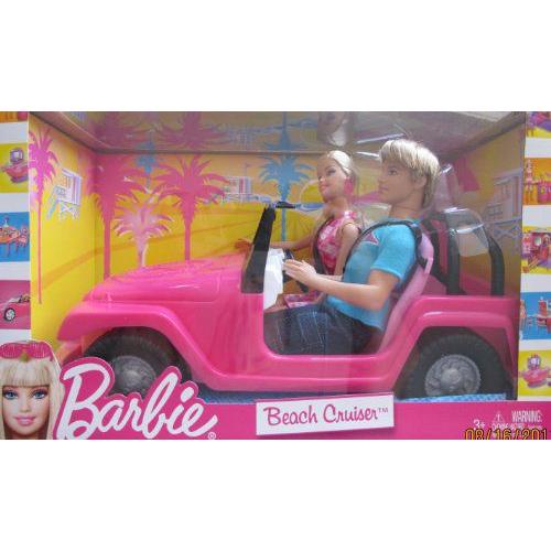 Barbie(バービー) BEACH クルーズR Jeep Vehicle Car / KEN(ケン) & バービー人形 (2010) | 