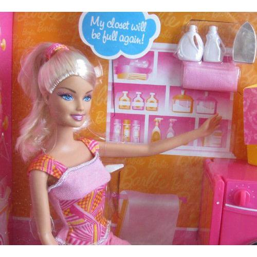Barbie(バービー) SPIN to CLEAN LAUNDRY ROOM Playset / バービー人形， Spinning Washer & Dryer， & M |  | 02