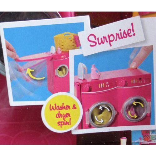 Barbie(バービー) SPIN to CLEAN LAUNDRY ROOM Playset / バービー人形， Spinning Washer & Dryer， & M |  | 03