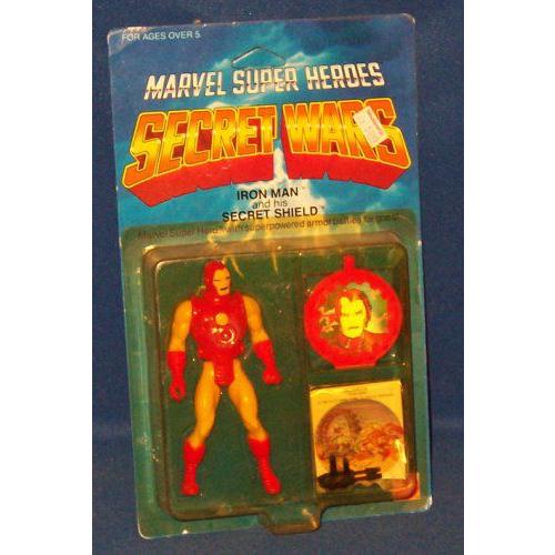 Original マーベル Secret Wars アイアンマン アクションフィギュア w/Secret Shield (1983 Mattel)