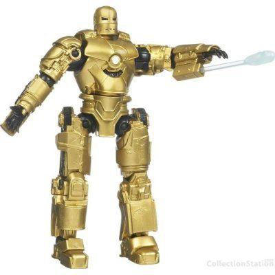 マーベル アイアンマン ムービー シリーズ 6インチ Tall アクションフィギュア - Variant Gold アイアンの画像