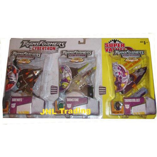 トランスフォーマー サイバートロン Primus Unleashed Decepticon 3 Pack Combo - Sideways， Brimstone_1