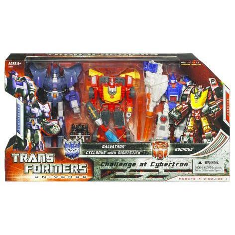 トランスフォーマー ユニバース Challenge at サイバートロン Galvatron Rodimus and Cyclonus with Nighの画像