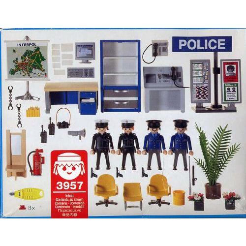 Playmobil Inrichting politiebureau 3957 | Re-Playmo Playmobil