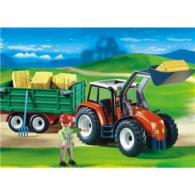 Playmobil(プレイモービル) のりもの トレーラー付トラクター 4496