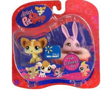 Littltest ペット Shop Chihuahua、 Pink うさぎ 一番小さい #764、#765