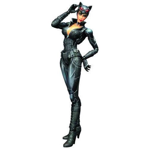 スクエアエニックス バットマン アーカム・シティ: Play Arts Kai キャットウーマン アクションフィギュ | 