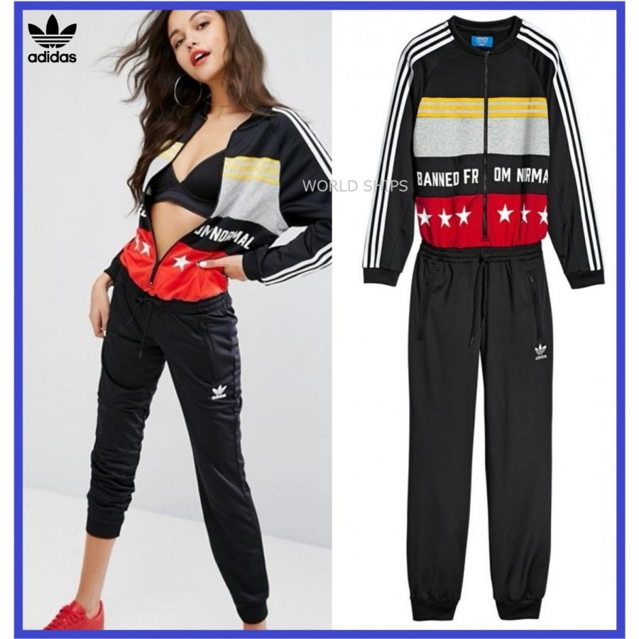 リタオラ アディダス セットアップ ジャージ ジャンプ スーツ Adidas Originals Rita Ora Onesuit Tracksuit Banned From Normal Jumpsuit Adidas 131 World Ships 通販 Yahoo ショッピング