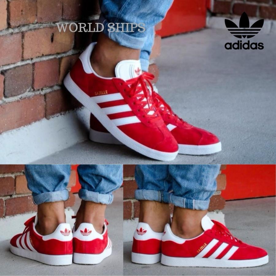 ガゼル アディダス スニーカー メンズ Adidas Originals Gazelle レッド ユニセックス 海外正規品 Adidas 35 World Ships 通販 Yahoo ショッピング