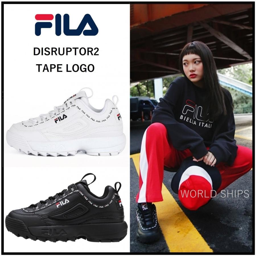 フィラ 厚底スニーカー レディース フィラ ディスラプター 2 厚底 ダッドスニーカー Fila Disruptor 2 テーピング ロゴ ユニセックス 海外限定 Fila 06 World Ships 通販 Yahoo ショッピング