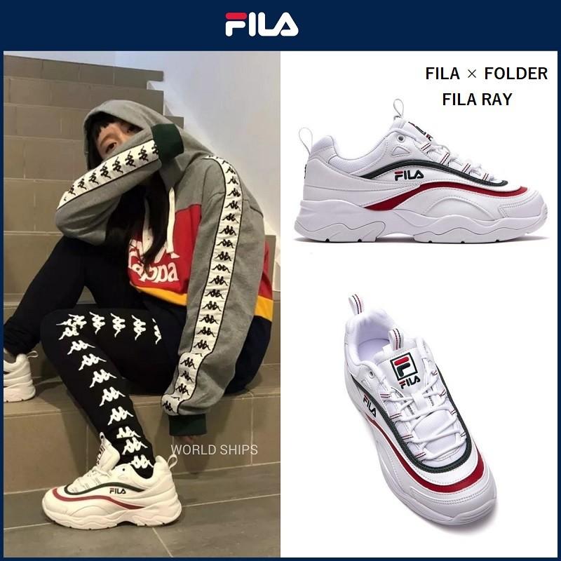 フィラ スニーカー レディース メンズ フィラ 厚底スニーカー Fila Ray ホワイト グリーン ダッドスニーカー Fila 09 World Ships 通販 Yahoo ショッピング