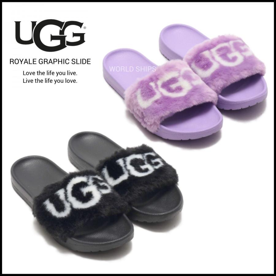 アグ サンダル レディース Ugg レディース スリッパ メンズ ロイヤル グラフィック ファー スライド 海外限定 Hb 115 World Ships 通販 Yahoo ショッピング