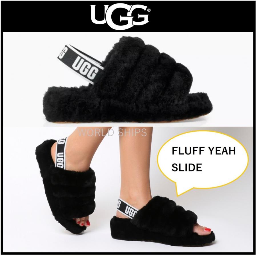 アグ サンダル レディース UGG サンダル メンズ ふわふわ サンダル スリッパ FLUFF YEAH SLIDE 海外限定正規品 :hb