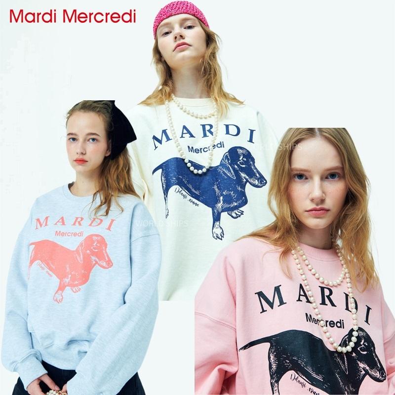 Mardi Mercredi マルディメクルディ 日本 レディース メンズ トレーナー スウェット SWEATSHIRT SIMPLY DDANJI  スウェットシャツ :mardimercredi-4:WORLD SHIPS - 通販 - Yahoo!ショッピング