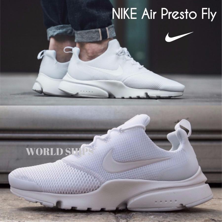 プレスト ナイキ スニーカー Nike Air Presto Fly トリプルホワイト Nike 249 World Ships 通販 Yahoo ショッピング