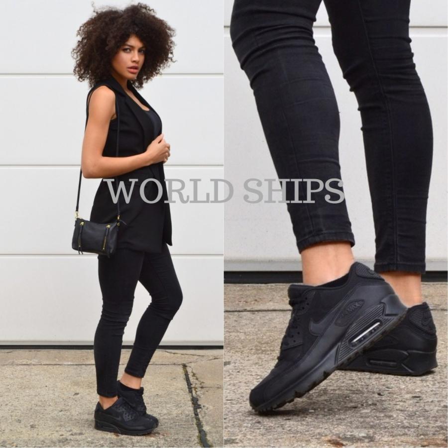 エアマックス90 レディース ナイキ スニーカー メンズ ナイキ エアマックス 90 黒 Nike Air Max 90 エア マックス 90 トリプル ブラック 海外正規品 Nike 273 World Ships 通販 Yahoo ショッピング