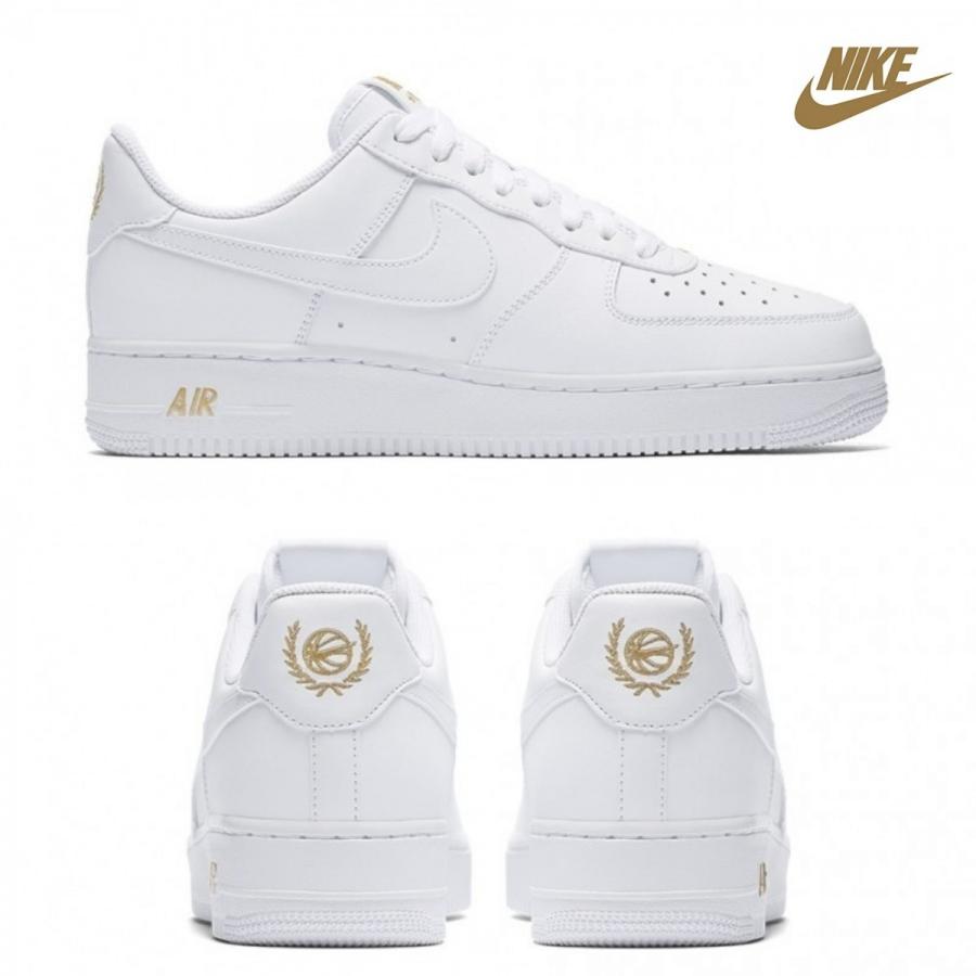 エア フォース 1 07 Nike Air Force 1 07 ホワイト メタリックゴールド Nike 407 World Ships 通販 Yahoo ショッピング