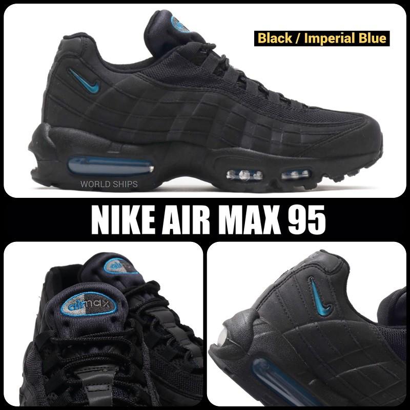 エアマックス95 ナイキ スニーカー メンズ Nike Air Max 95 ブラック インペリアル ブルー 海外正規品 :nike-574:WORLD  SHIPS - 通販 - Yahoo!ショッピング