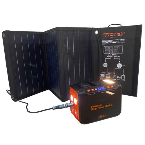 メガパネセット TV放映されたメガパワーステーションと21Wソーラー