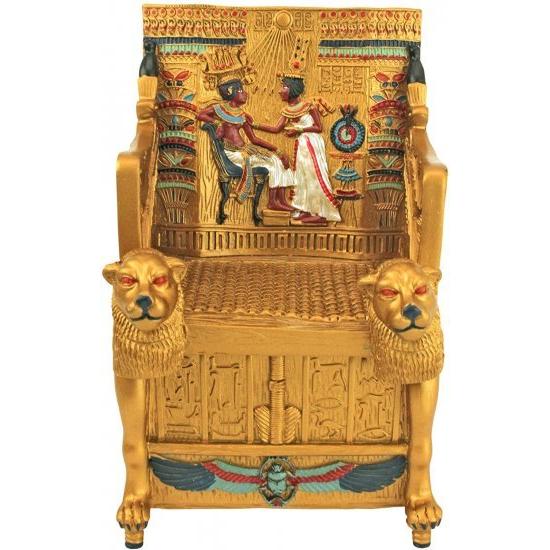 Design Toscano King Tut's Golden Throne Treasure Box ツタンカーメン_3