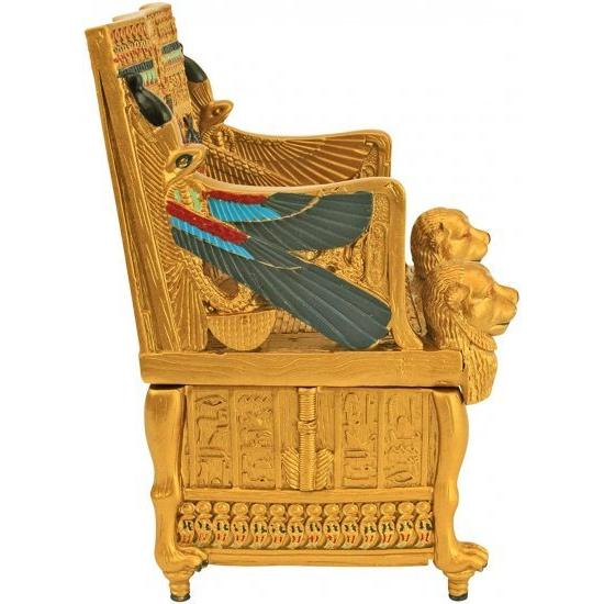 Design Toscano King Tut's Golden Throne Treasure Box ツタンカーメン_6