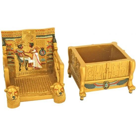 Design Toscano King Tut's Golden Throne Treasure Box ツタンカーメン_7