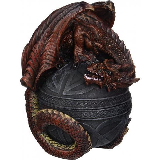 Design Toscano Dragon Protector of the Celtic Orb Sculptural Box