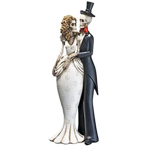 【5％OFF】 Dead the of Day Toscano Design Skeleton Statue Groom and Bride その他インテリア雑貨、小物