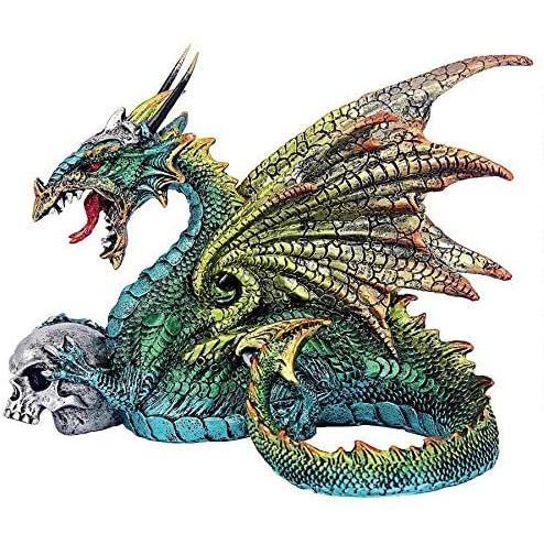 Design トスカーノ ウィケハムのペットドラゴン像 フルカラー