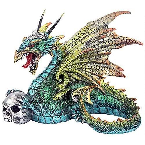 Design トスカーノ ウィケハムのペットドラゴン像 フルカラー_1