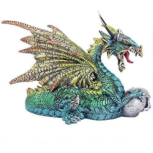 Design トスカーノ ウィケハムのペットドラゴン像 フルカラー_3