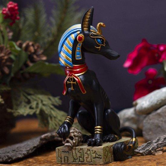 Pacific Giftware 古代エジプト神アヌビス 座るポーズ 樹脂フィギュア_5