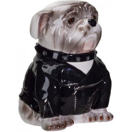 Pacific Giftware ロッカーブルドッグ セラミッククッキージャー_3