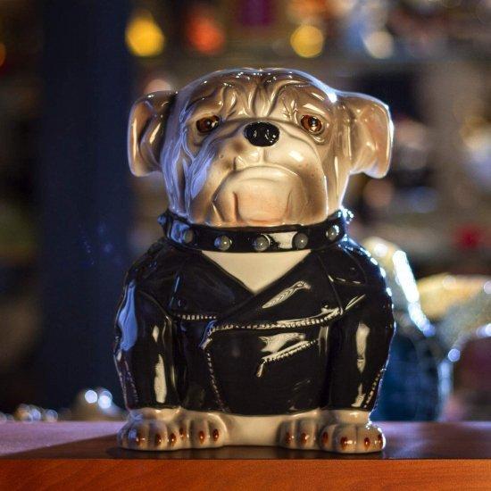 Pacific Giftware ロッカーブルドッグ セラミッククッキージャー_5