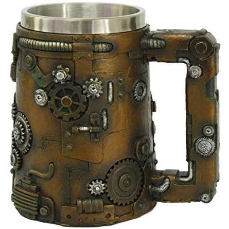 Pacific Giftware PT スチームパンクギア 収集価値のある樹脂置物 ドリンク可能 タンカード 取り外し可能