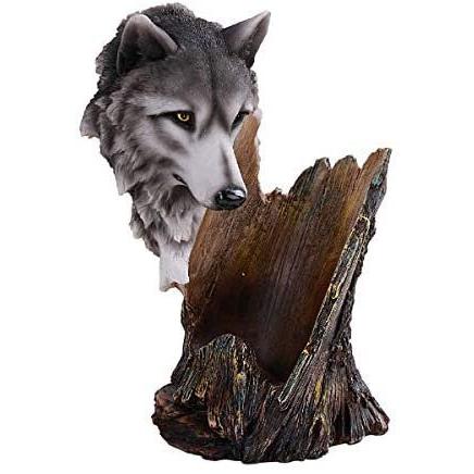 Pacific Giftware PT ワイルドウルフワインボトルホルダー 装飾ディスプレイスタンド ファンタジーバー装