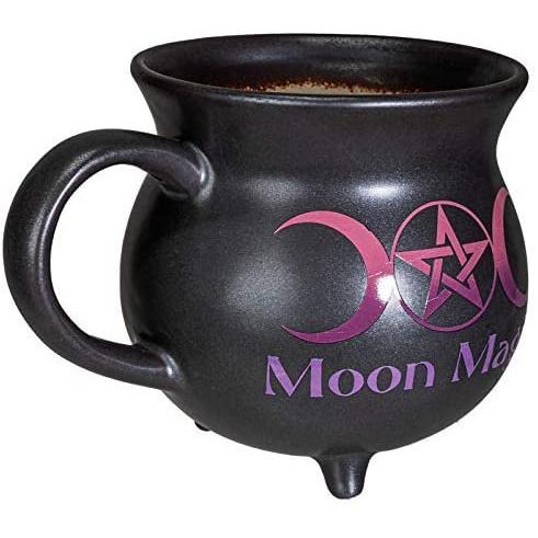 Pacific Giftware ムーンマジック 魔女 大釜 釉薬 陶器 コーヒーマグ スープボウル_4