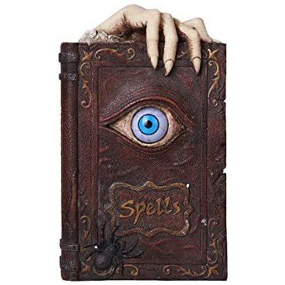 Pacific Giftware 邪眼 魔法の本 樹脂製 貯金箱 ハロウィン装飾 ゴシック コレクション用 8.25インチ