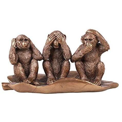 Pacific Giftware 樹脂製置物 「See Hear Speak No Evil Monkeys」